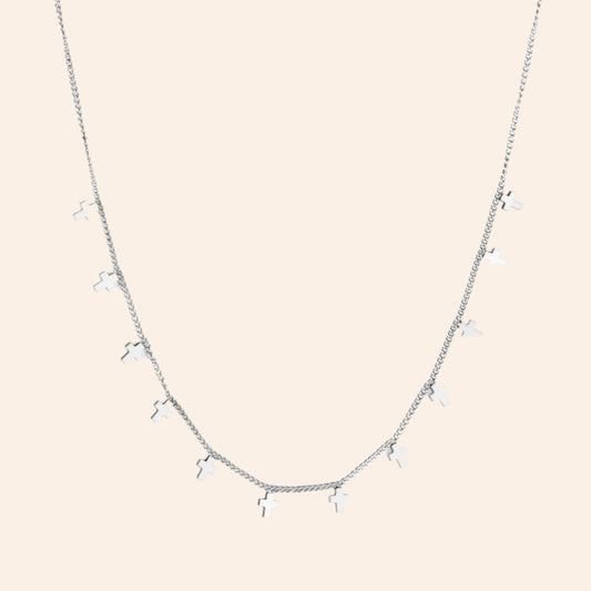 Elegant Cross Charm Necklace